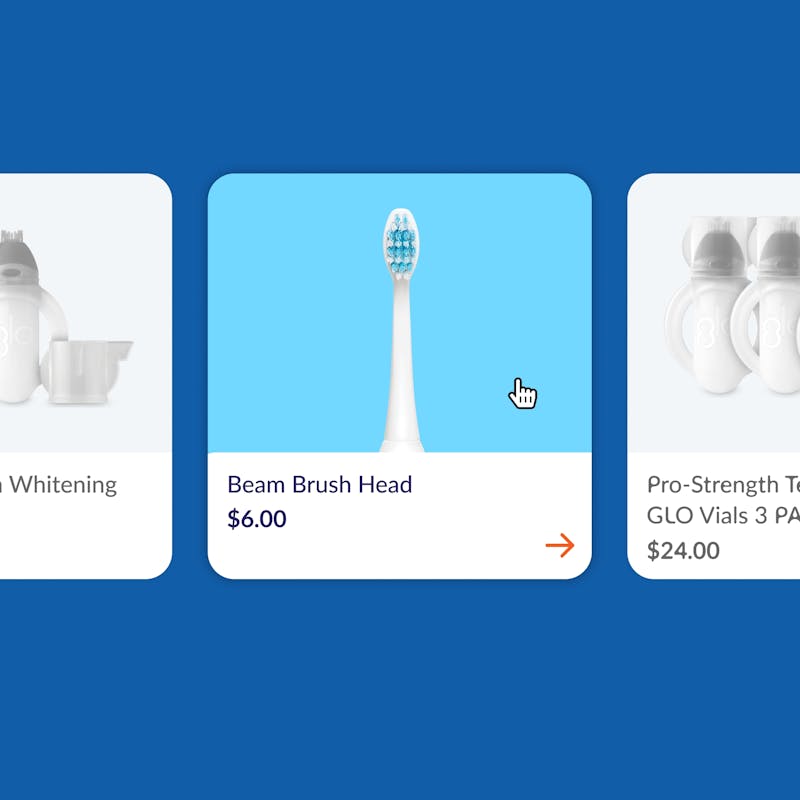 Beam product cards